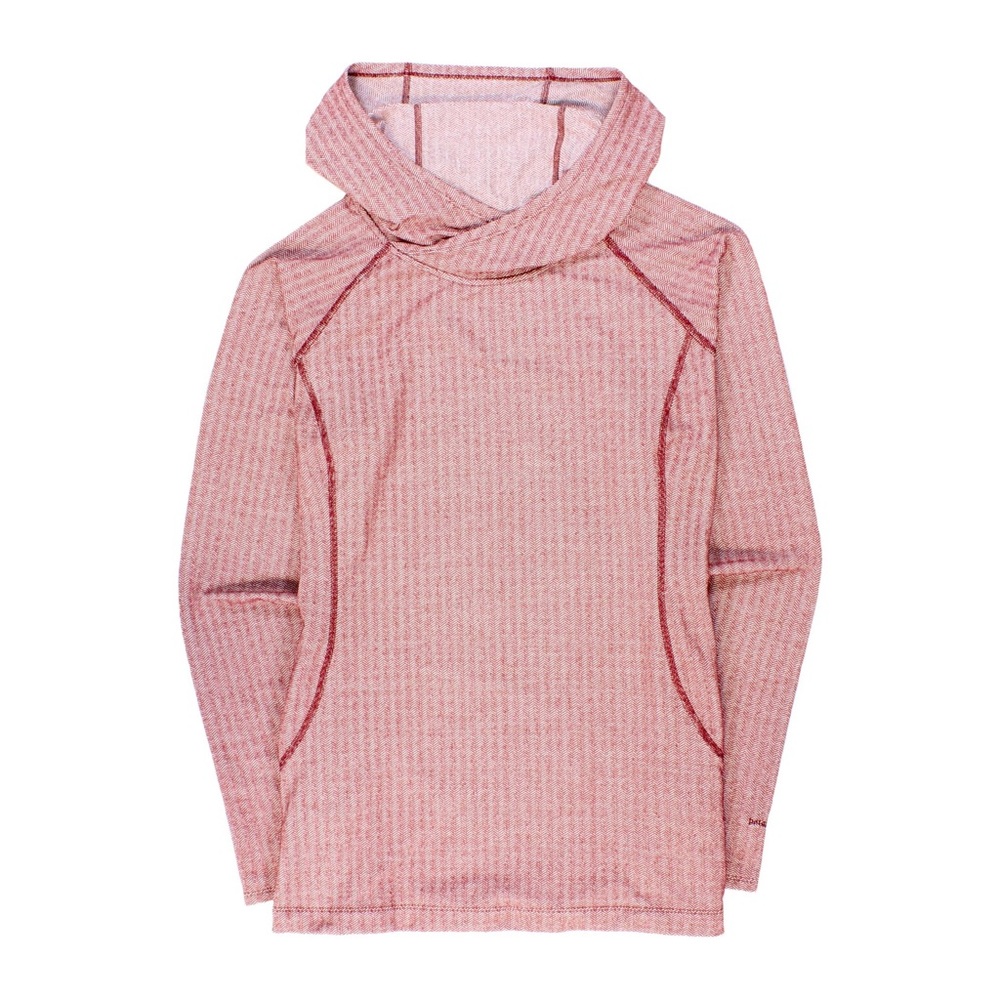 Patagonia Pink Waffle-Knit Hooded Pullover